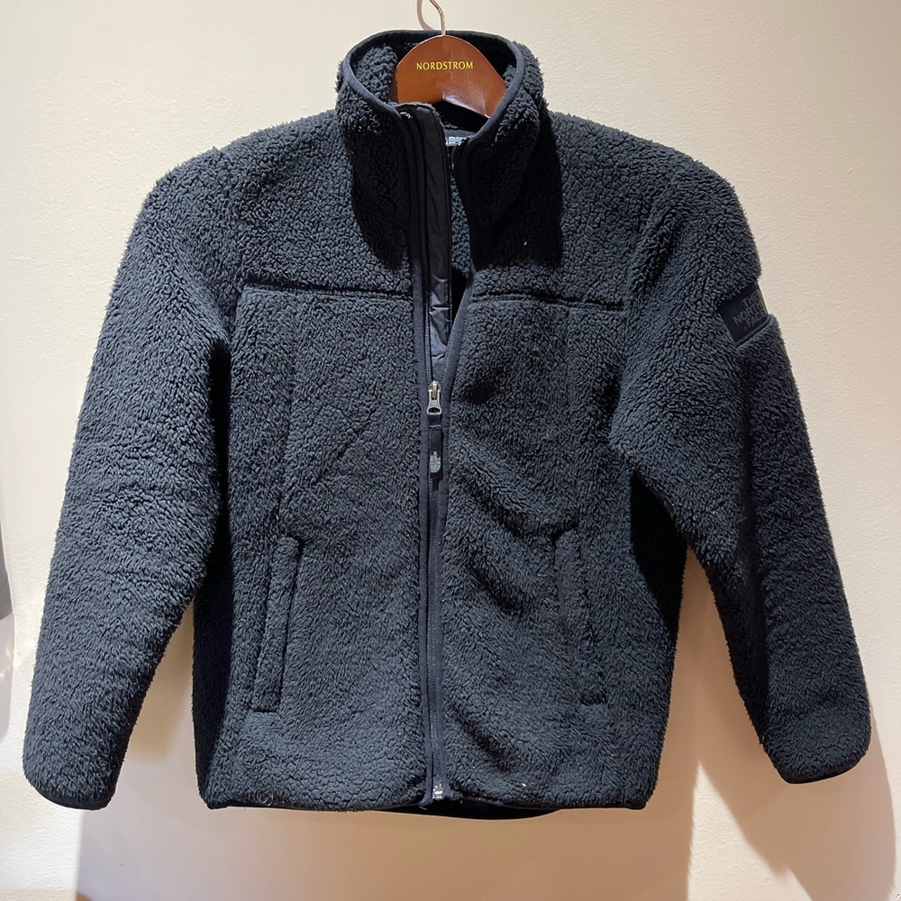 The North Face girls fleece zip jacket size 10/12